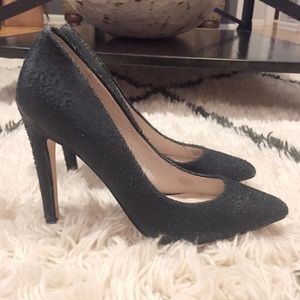 Joe’s Jeans Black Textured Stiletto Pumps
